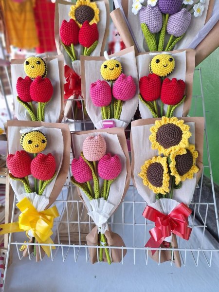 باقات ورد تطريز